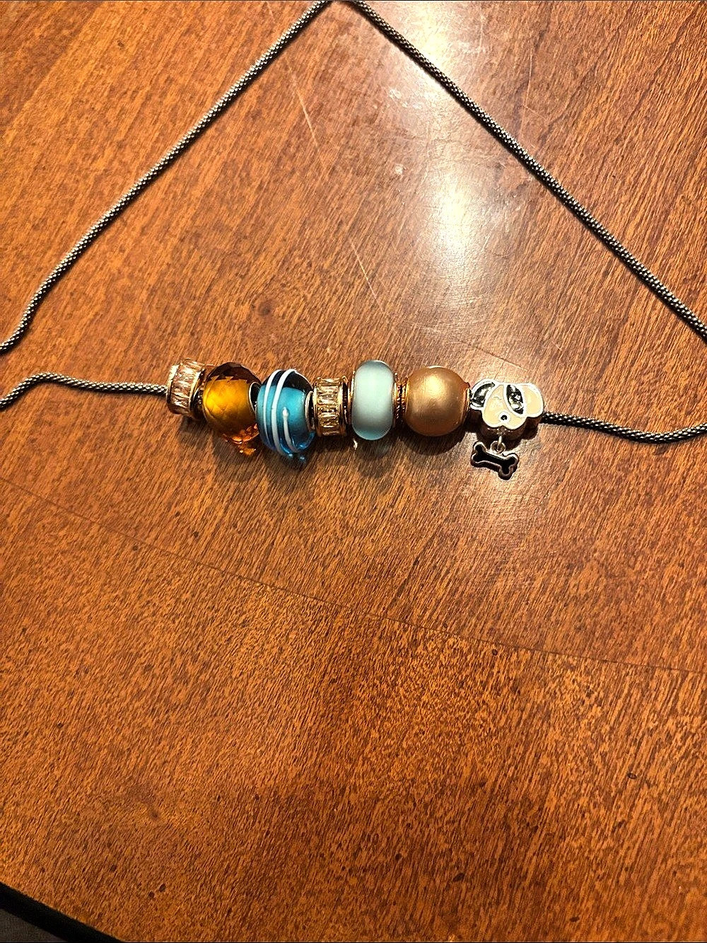 Faux Pandora bead lot, chain not included